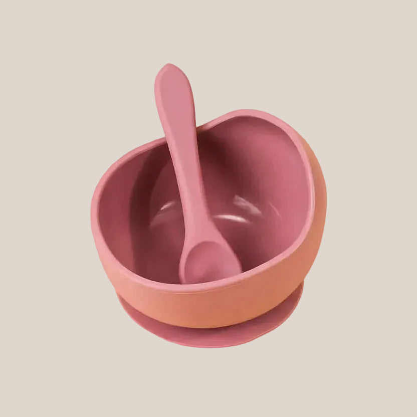 Ensemble de 2 Bols en Silicone à Ventouse pour Bébé