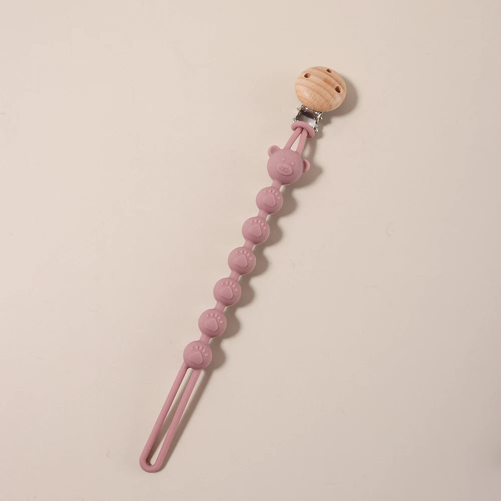 Attache-Tétine en Silicone | Perles Ourson