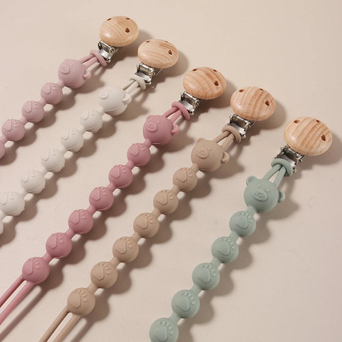 Attache-Tétine en Silicone | Perles Ourson
