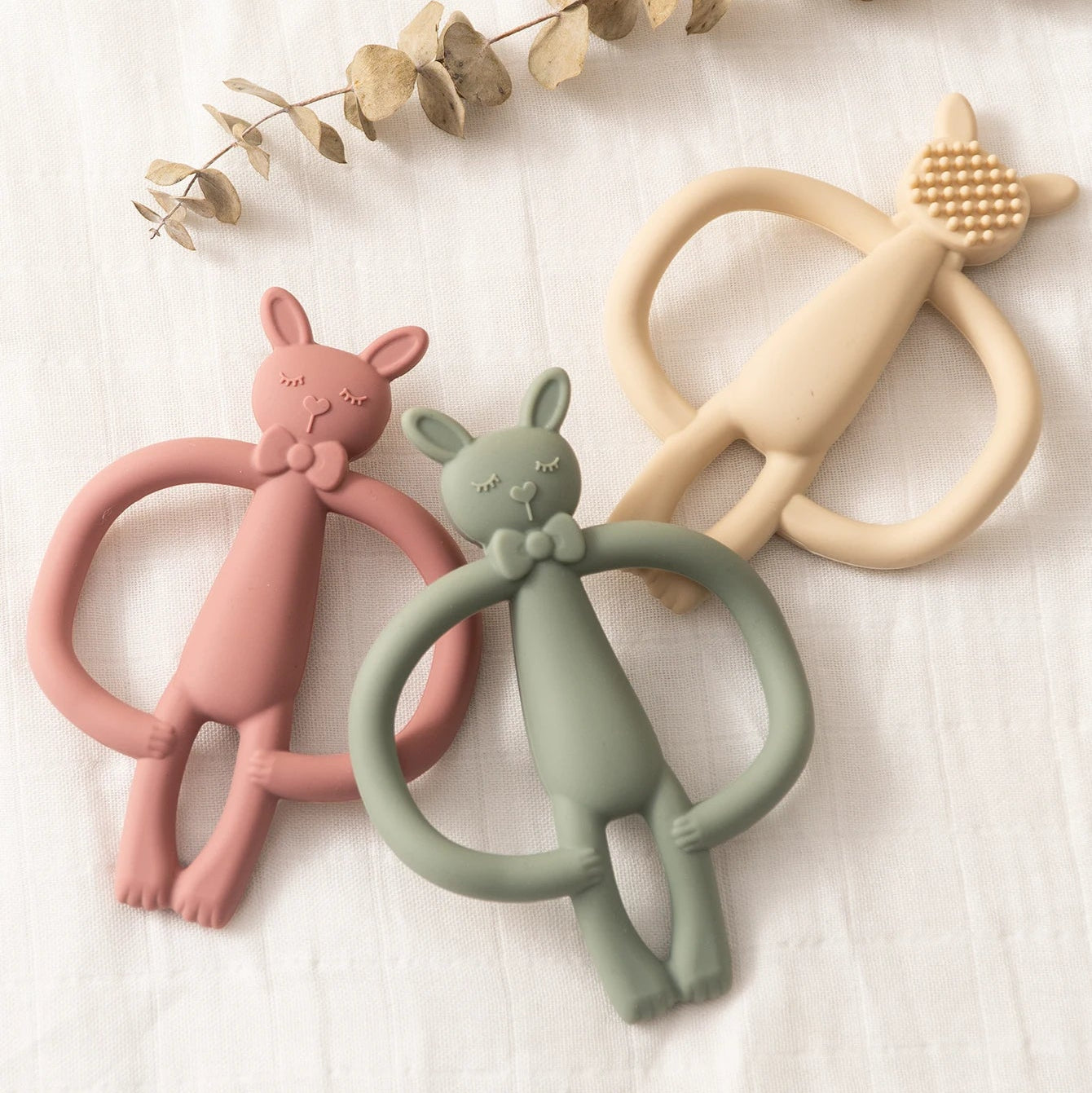Jouet de Dentition Silicone Lapin pour Bébé