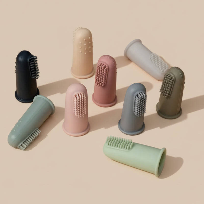 Brosse à Dents Doigt Bébé en Silicone | Premières Dents