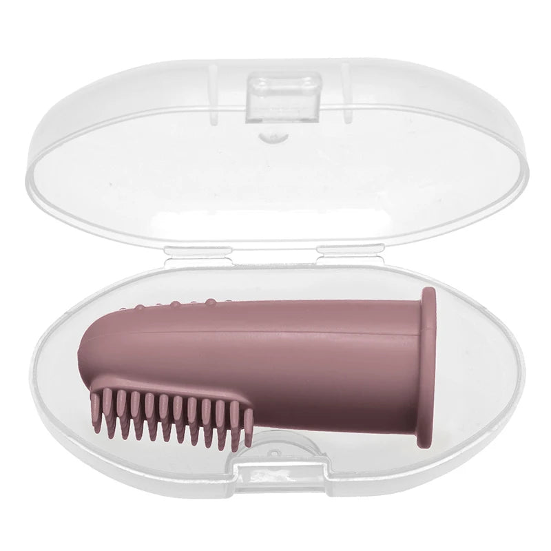 Brosse à Dents Doigt Bébé en Silicone | Premières Dents