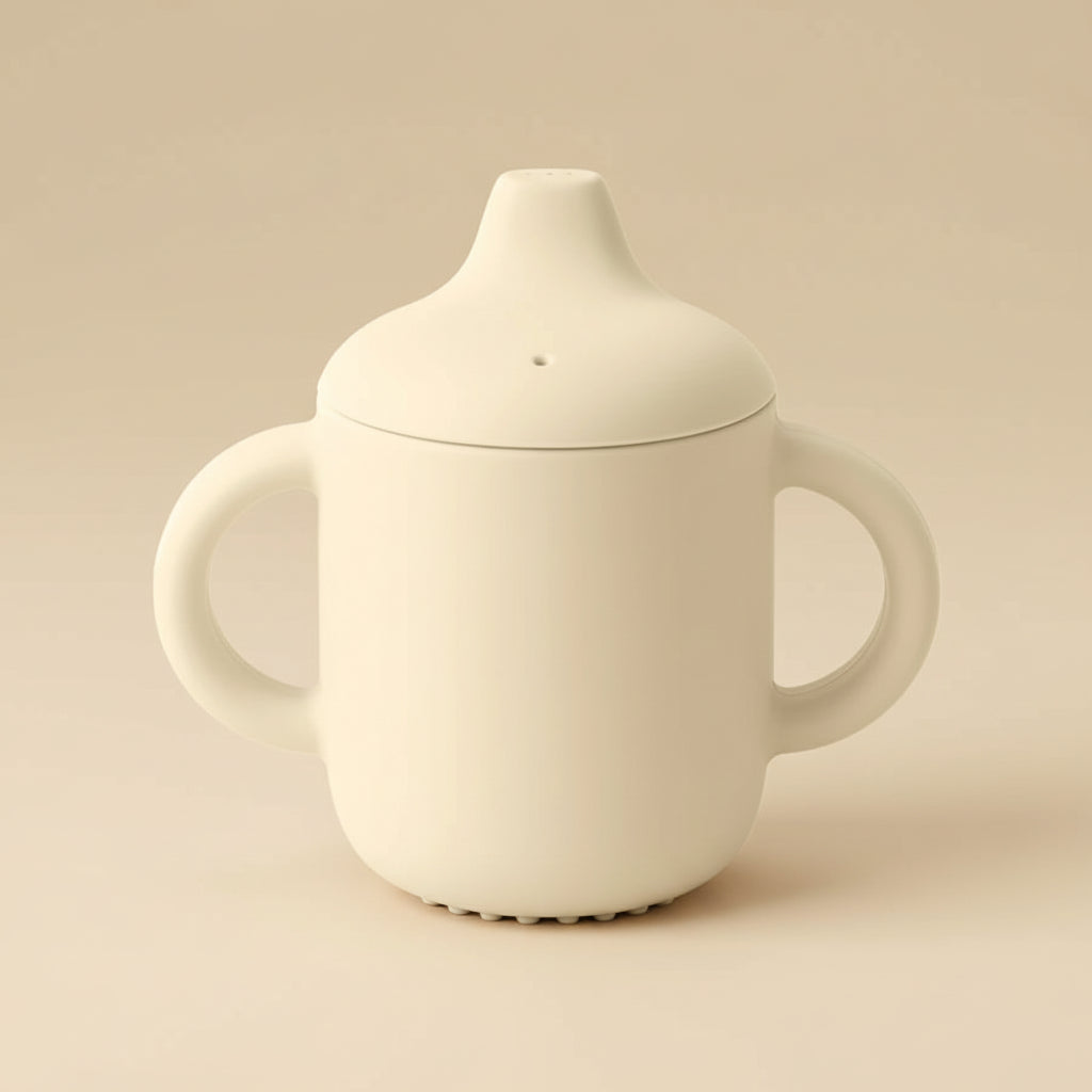 Tasse d'Apprentissage en Silicone pour Bébé avec Poignées