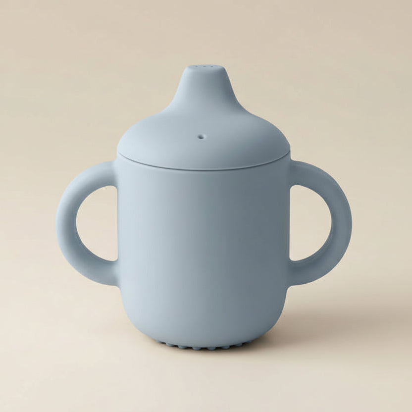 Tasse d'Apprentissage en Silicone pour Bébé avec Poignées