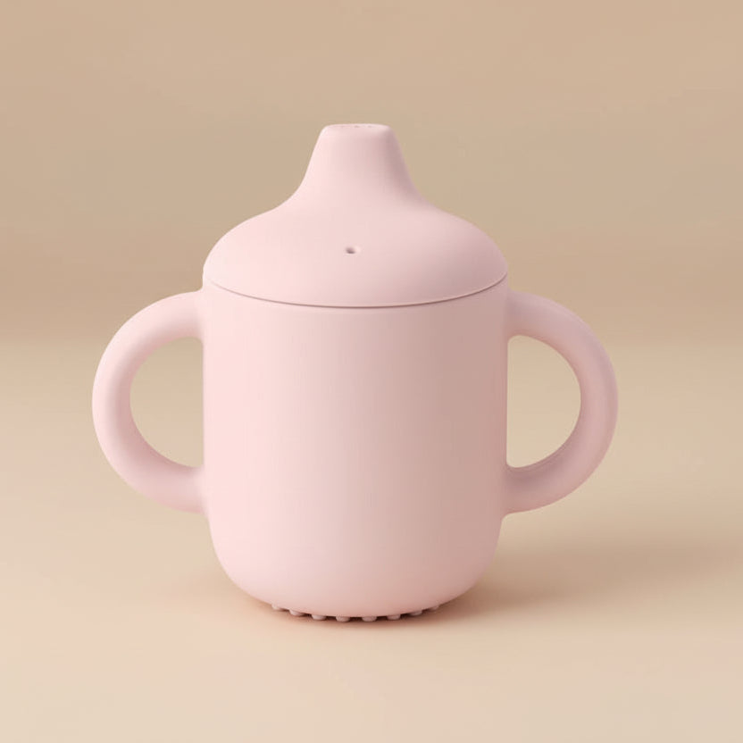 Tasse d'Apprentissage en Silicone pour Bébé avec Poignées
