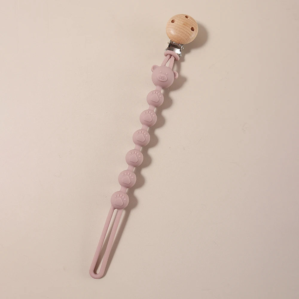 Attache-Tétine en Silicone | Perles Ourson