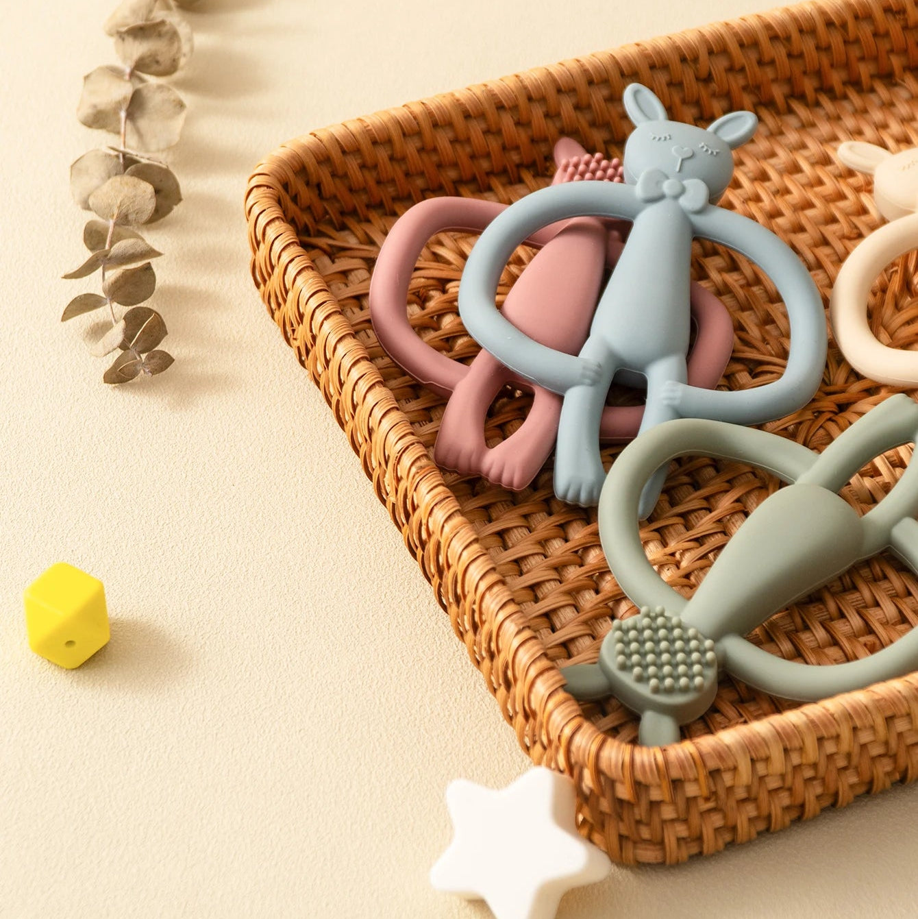 Jouet de Dentition Silicone Lapin pour Bébé