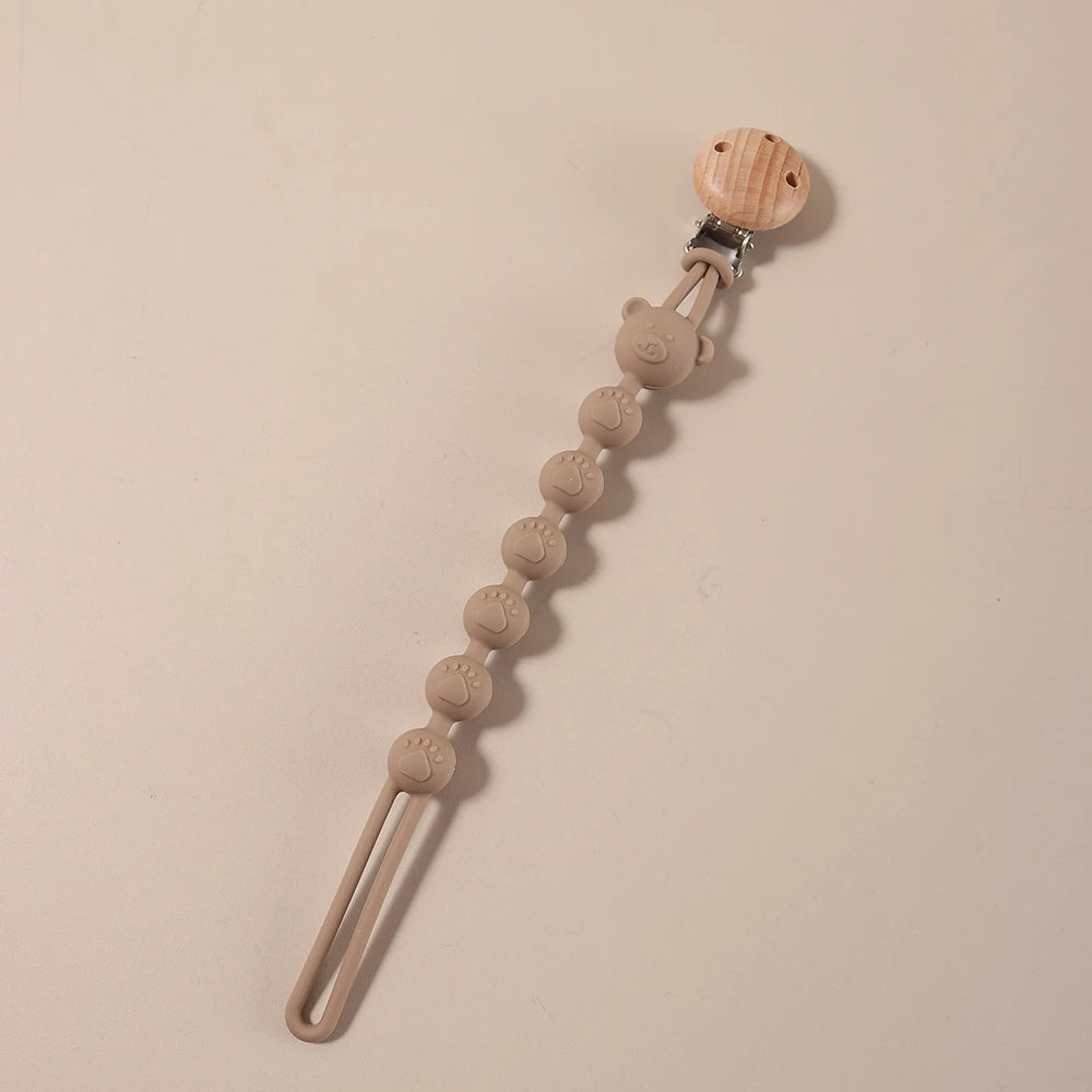 Attache-Tétine en Silicone | Perles Ourson