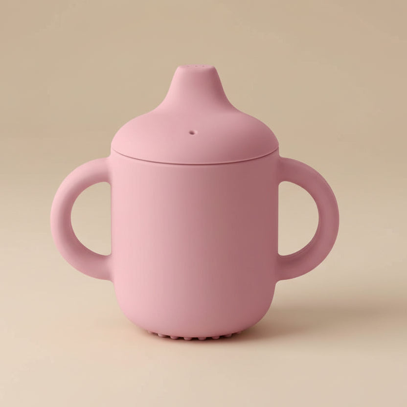 Tasse d'Apprentissage en Silicone pour Bébé avec Poignées