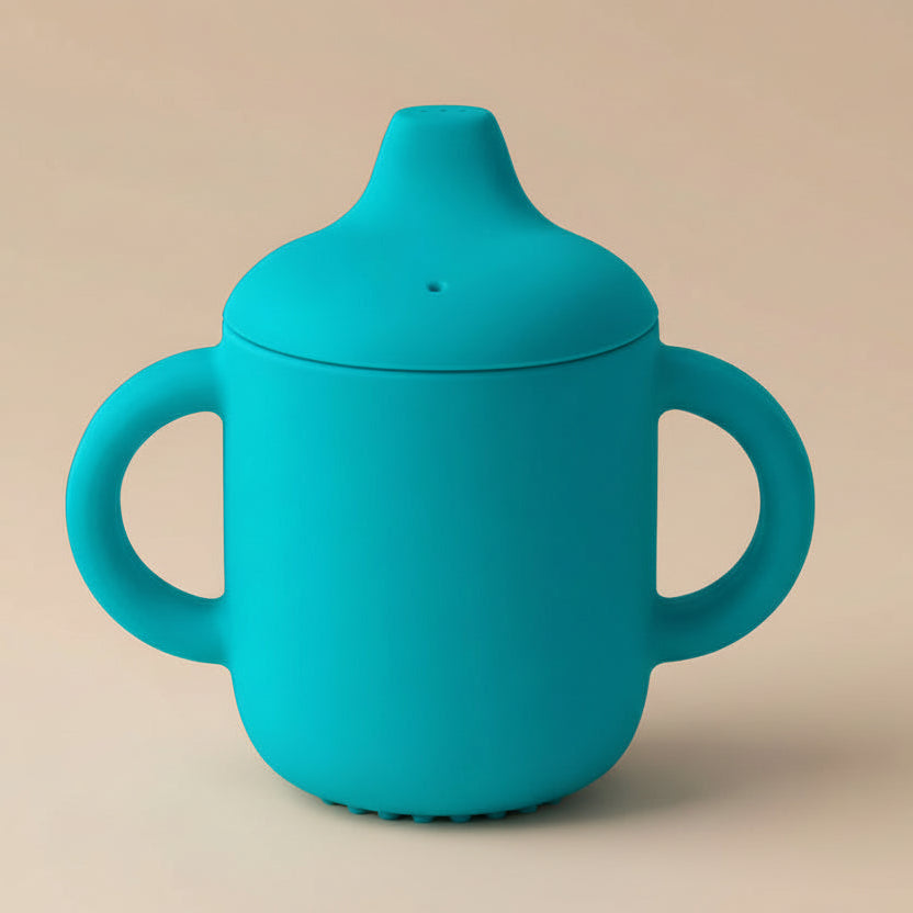 Tasse d'Apprentissage en Silicone pour Bébé avec Poignées