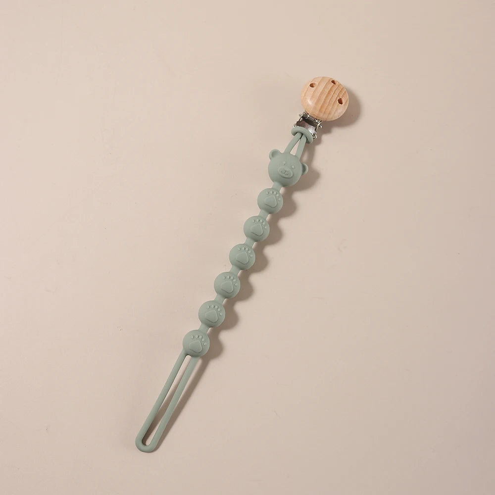 Attache-Tétine en Silicone | Perles Ourson