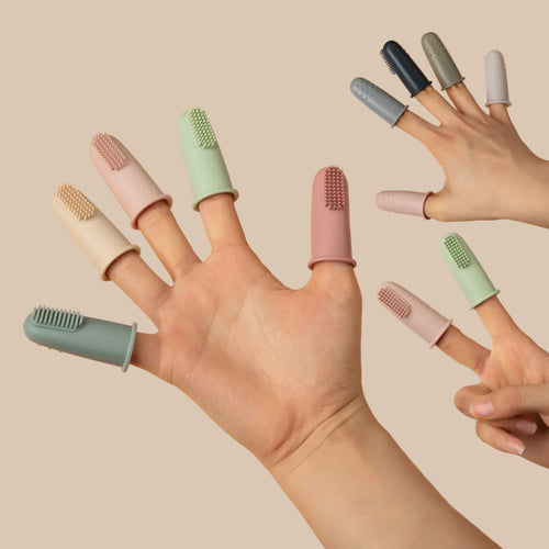 Brosse à Dents Doigt Bébé en Silicone | Premières Dents